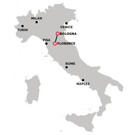 Train from Bologna to Florence