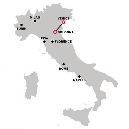Train from Venice to Bologna