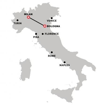 Train from Milan to Bologna